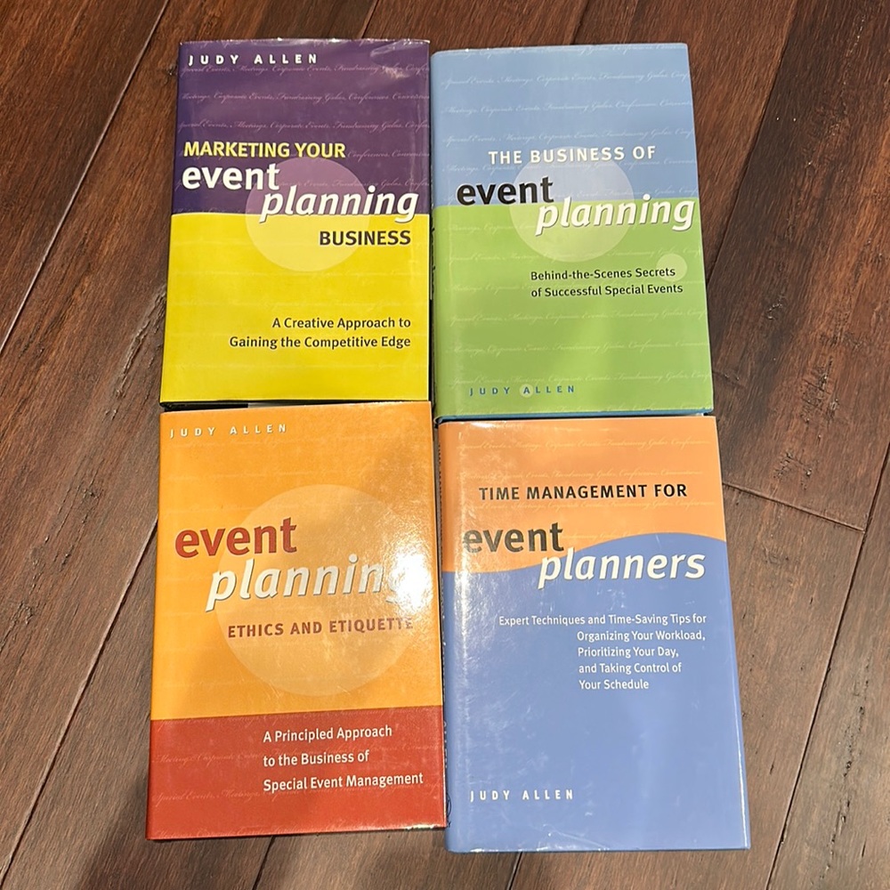 Event Planning books (Judy Allen)